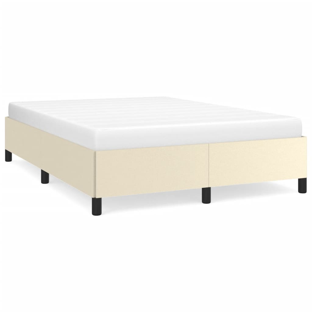 Bedframe kunstleer crèmekleurig 140x190 cm is nu te koop bij PeponiXL, paradijselijk wonen!