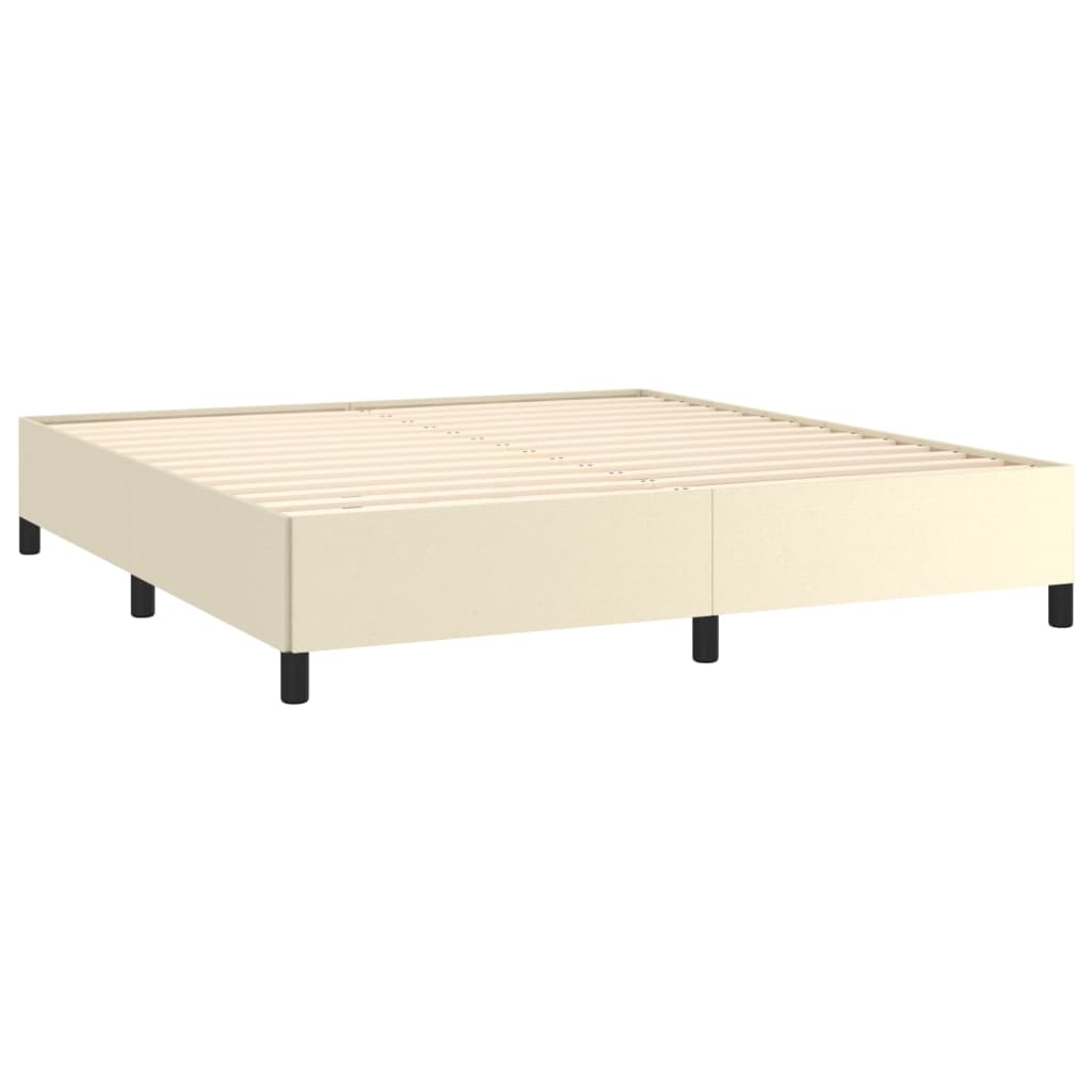 Bedframe kunstleer crèmekleurig 160x200 cm is nu te koop bij PeponiXL, paradijselijk wonen!