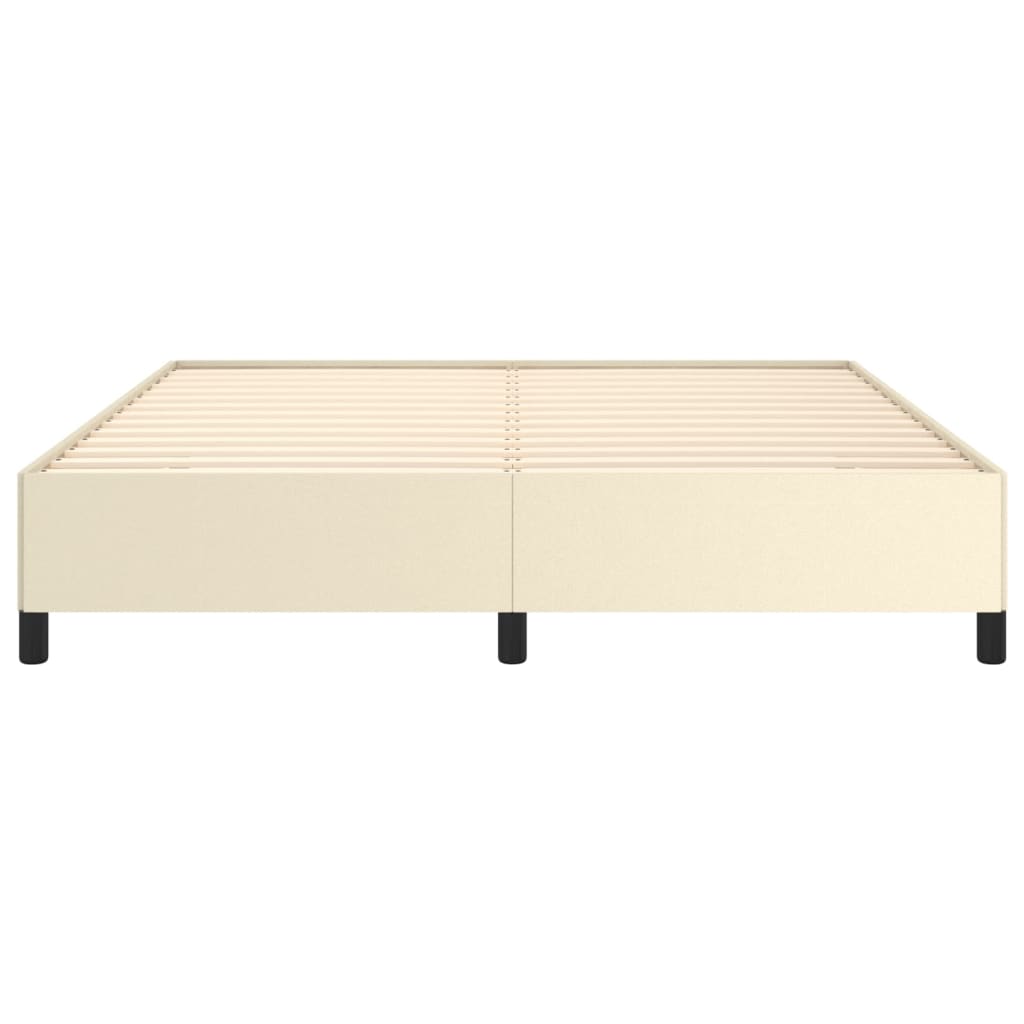 Bedframe kunstleer crèmekleurig 160x200 cm is nu te koop bij PeponiXL, paradijselijk wonen!