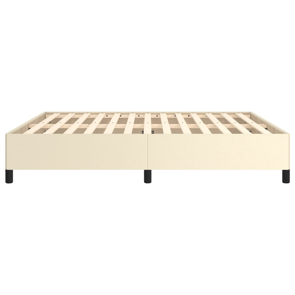Bedframe kunstleer crèmekleurig 160x200 cm is nu te koop bij PeponiXL, paradijselijk wonen!