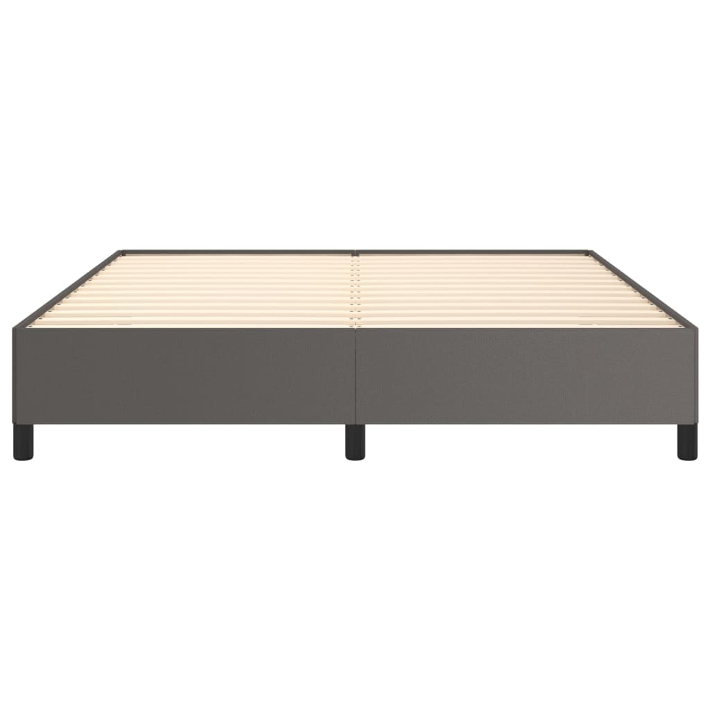 Bedframe kunstleer grijs 160x200 cm is nu te koop bij PeponiXL, paradijselijk wonen!
