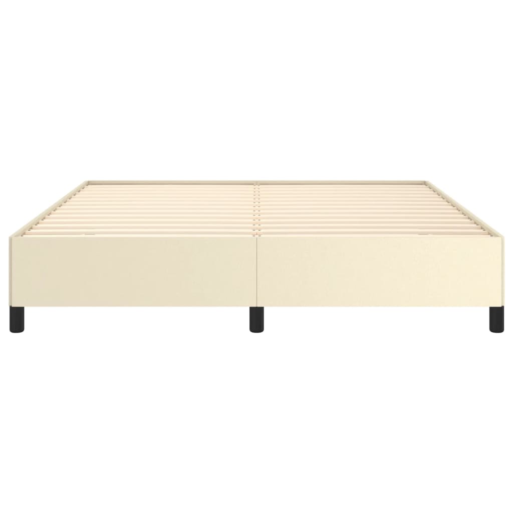 Bedframe kunstleer crèmekleurig 180x200 cm is nu te koop bij PeponiXL, paradijselijk wonen!