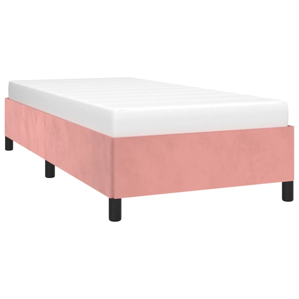 Bedframe fluweel roze 90x190 cm is nu te koop bij PeponiXL, paradijselijk wonen!