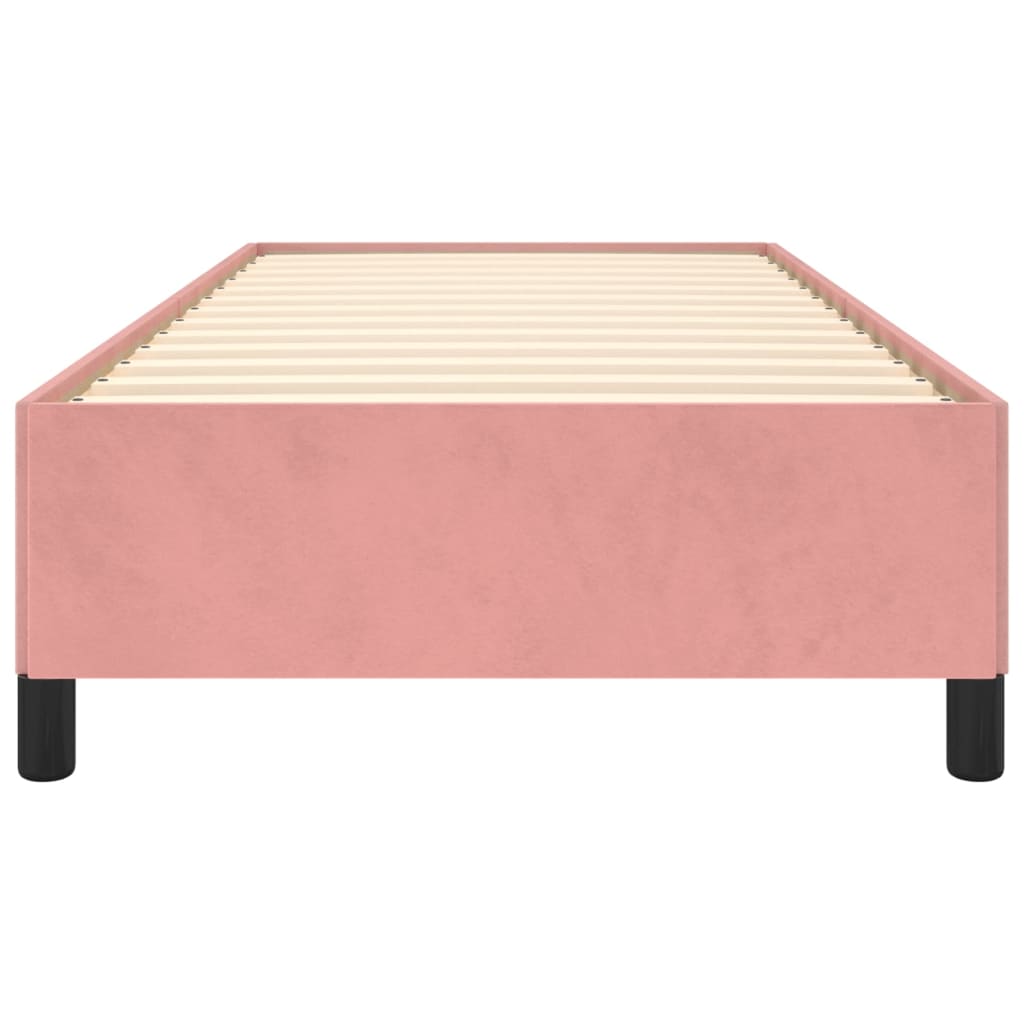 Bedframe fluweel roze 90x190 cm is nu te koop bij PeponiXL, paradijselijk wonen!