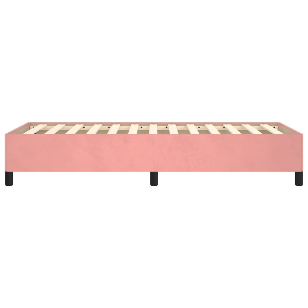Bedframe fluweel roze 90x190 cm is nu te koop bij PeponiXL, paradijselijk wonen!