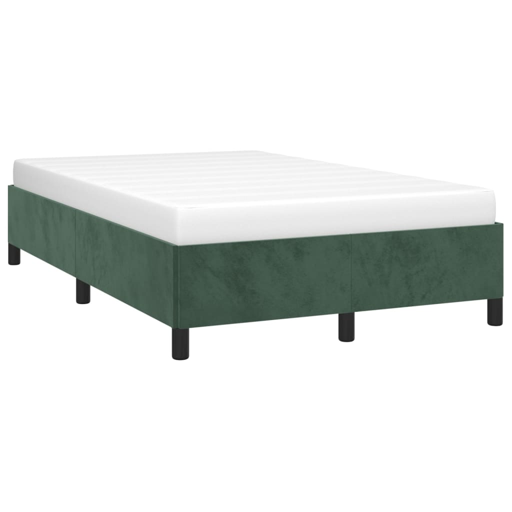Bedframe zonder matras 120x200 cm fluweel donkergroen is nu te koop bij PeponiXL, paradijselijk wonen!