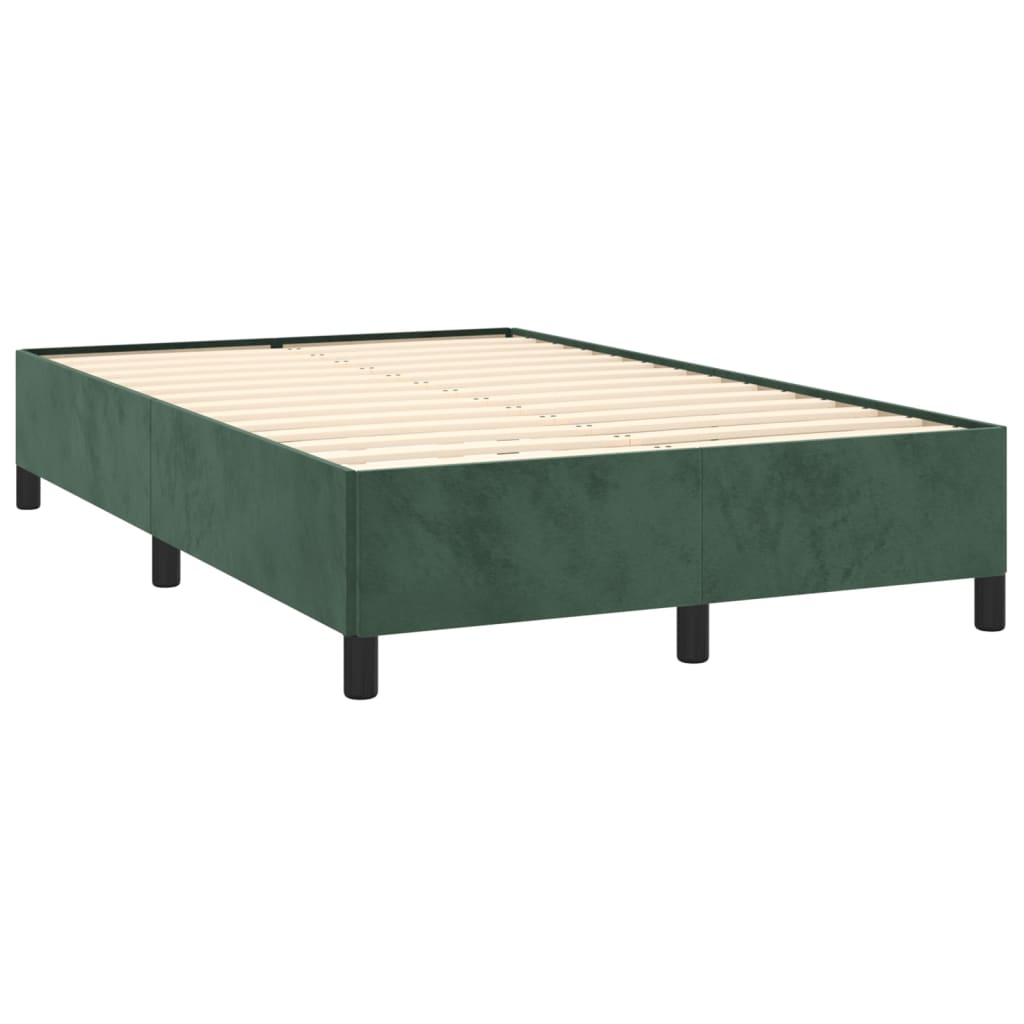 Bedframe zonder matras 120x200 cm fluweel donkergroen is nu te koop bij PeponiXL, paradijselijk wonen!