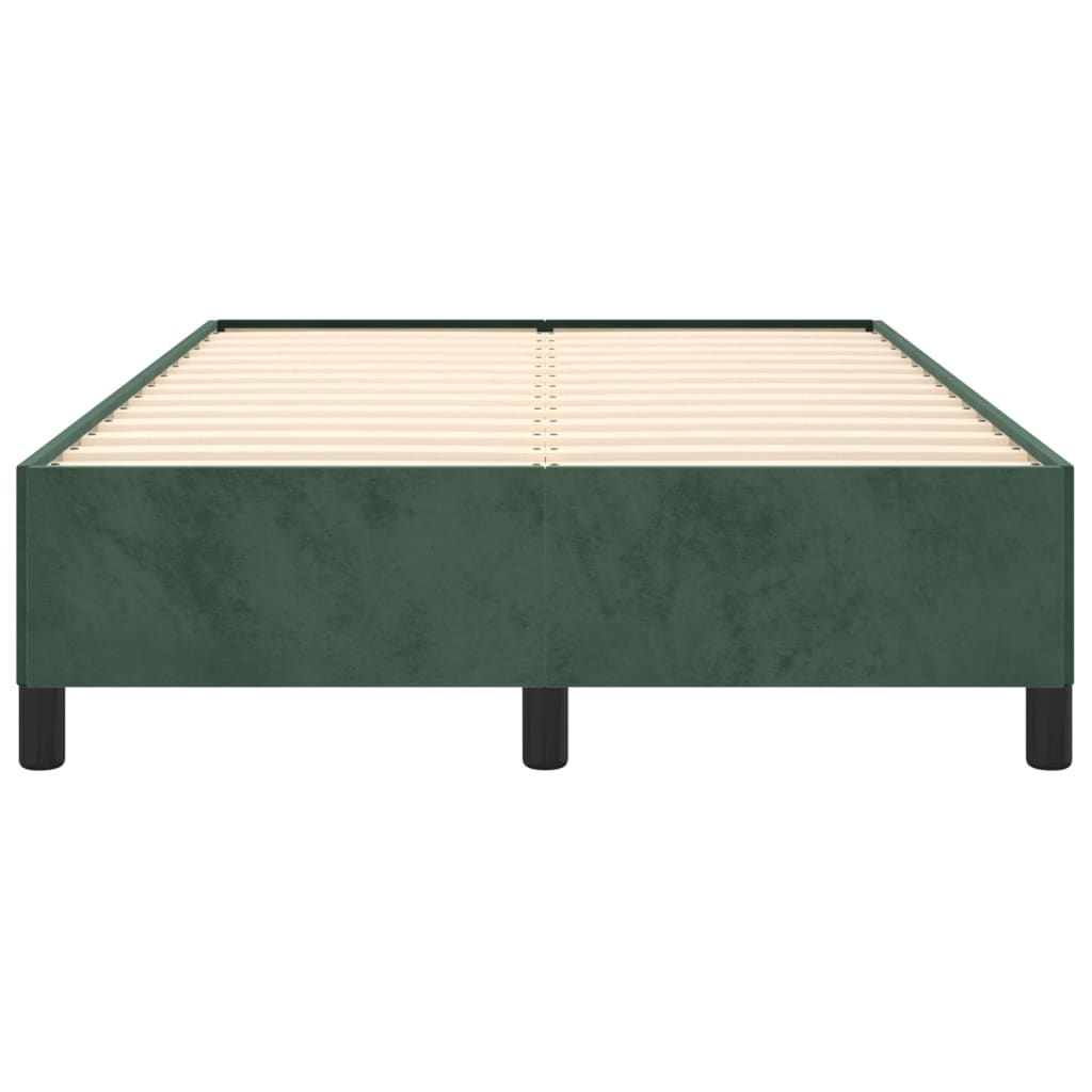 Bedframe zonder matras 120x200 cm fluweel donkergroen is nu te koop bij PeponiXL, paradijselijk wonen!