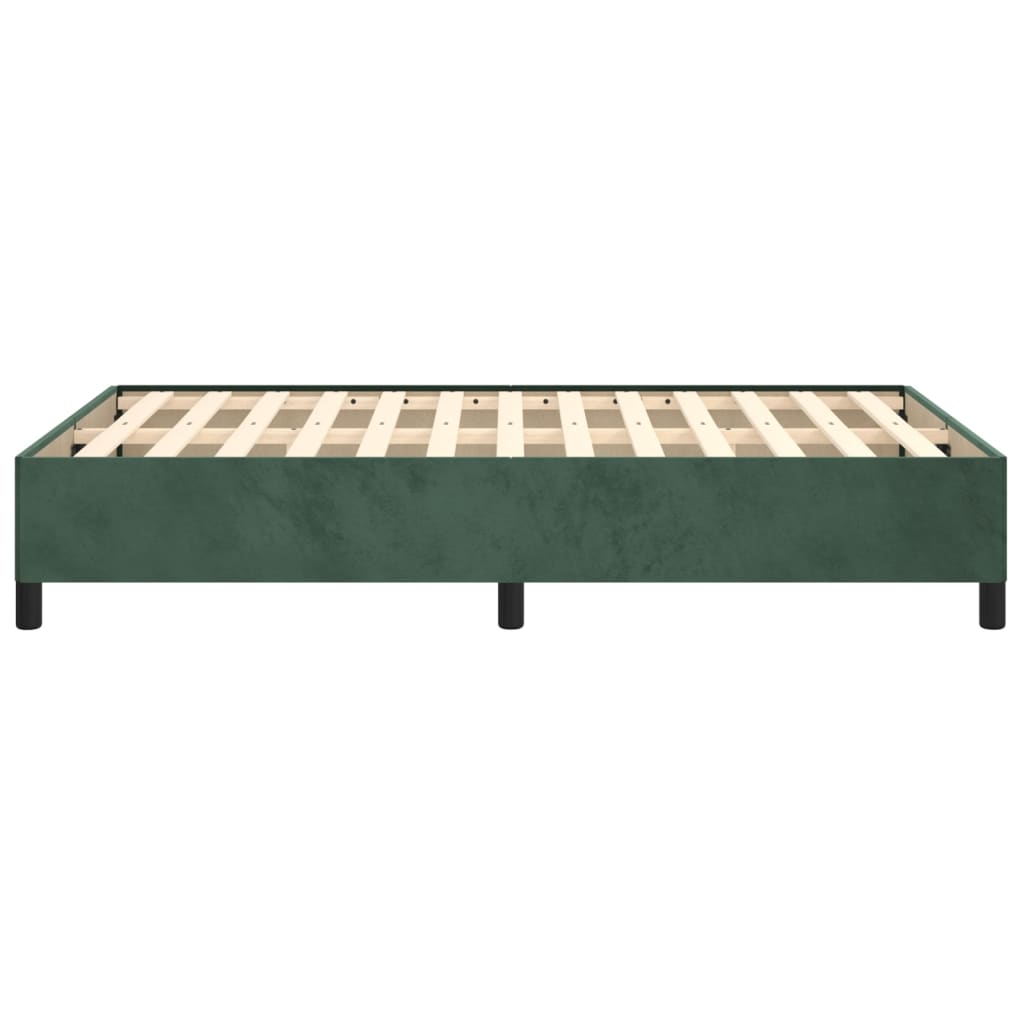 Bedframe zonder matras 120x200 cm fluweel donkergroen is nu te koop bij PeponiXL, paradijselijk wonen!