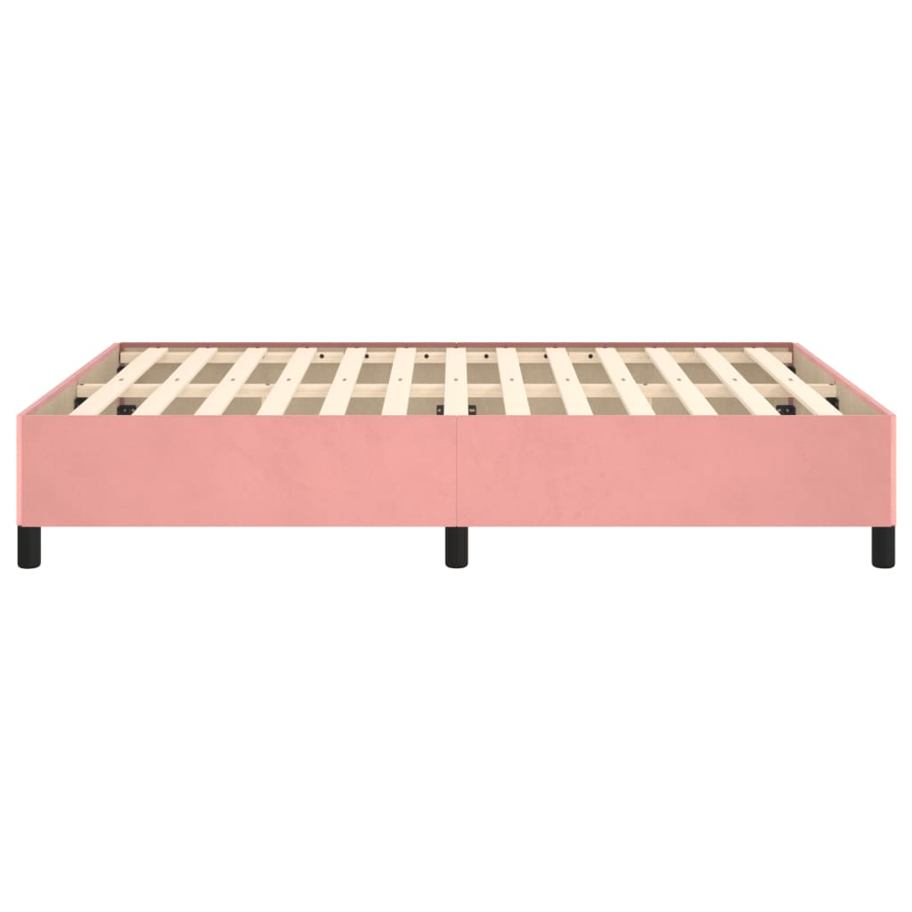 Bedframe fluweel roze 140x200 cm is nu te koop bij PeponiXL, paradijselijk wonen!