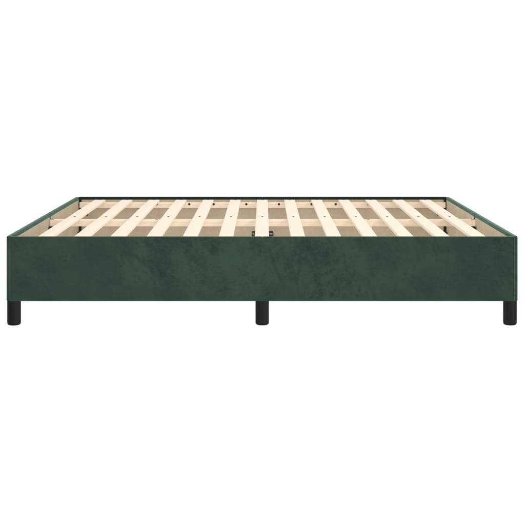Bedframe zonder matras 180x200 cm fluweel donkergroen is nu te koop bij PeponiXL, paradijselijk wonen!