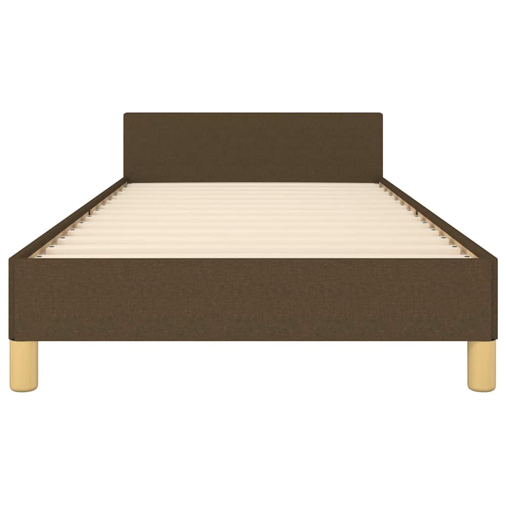 Bedframe zonder matras 100x200 cm stof donkerbruin is nu te koop bij PeponiXL, paradijselijk wonen!
