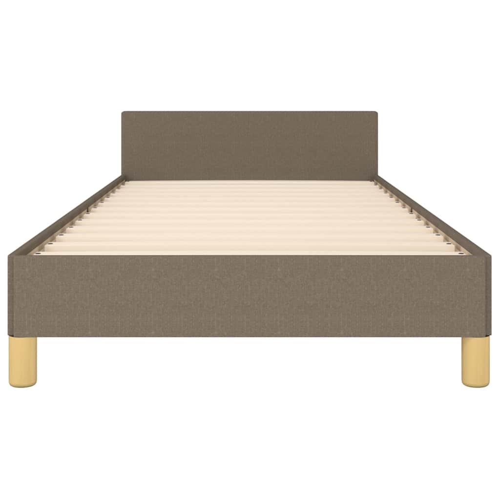 Bedframe zonder matras 100x200 cm stof taupe is nu te koop bij PeponiXL, paradijselijk wonen!