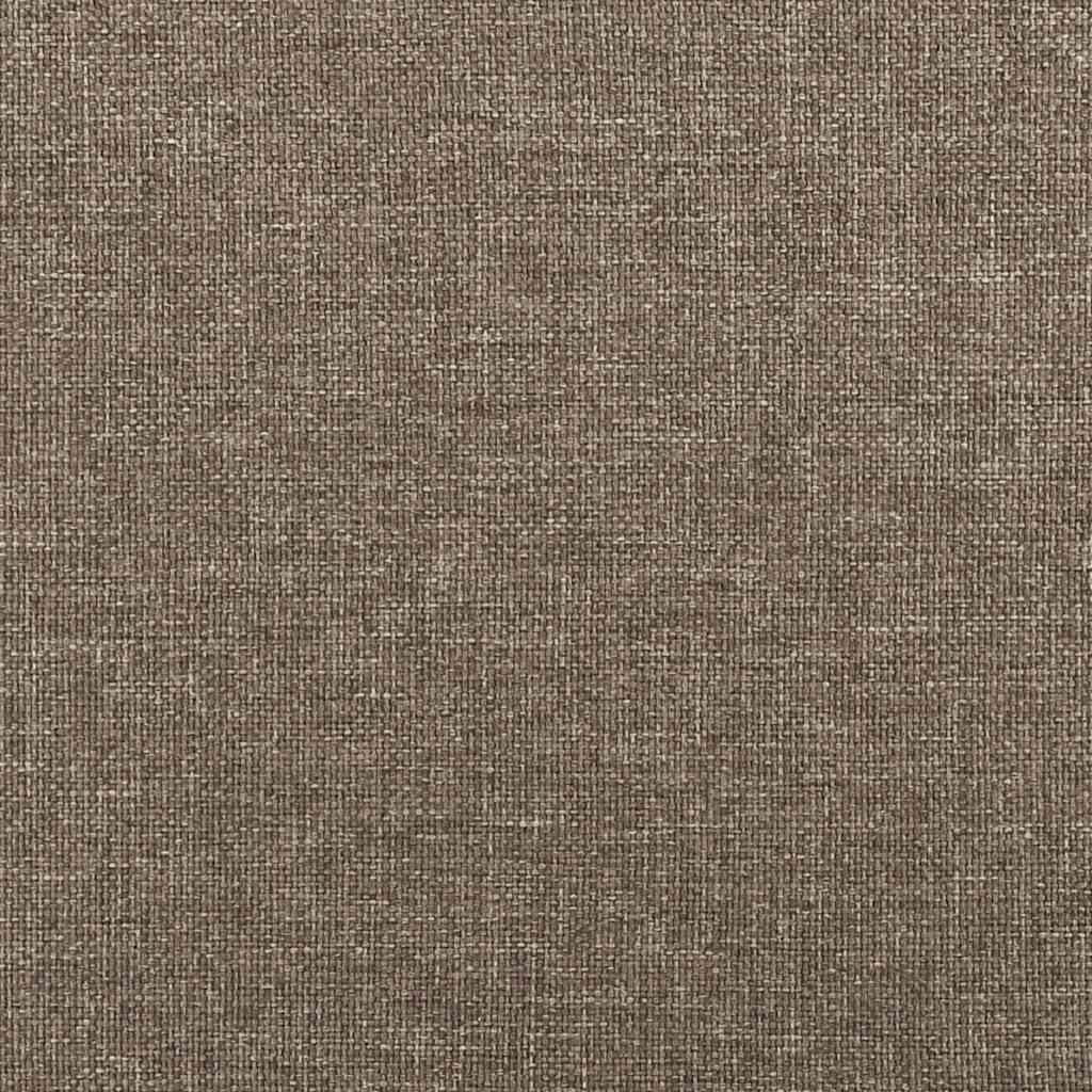 Bedframe zonder matras 100x200 cm stof taupe is nu te koop bij PeponiXL, paradijselijk wonen!
