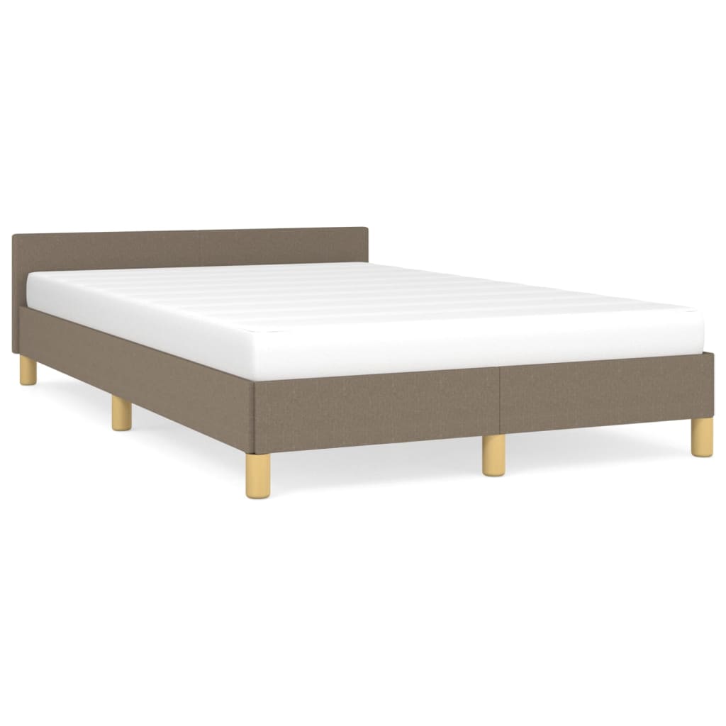 Bedframe zonder matras 120x200 cm stof taupe is nu te koop bij PeponiXL, paradijselijk wonen!