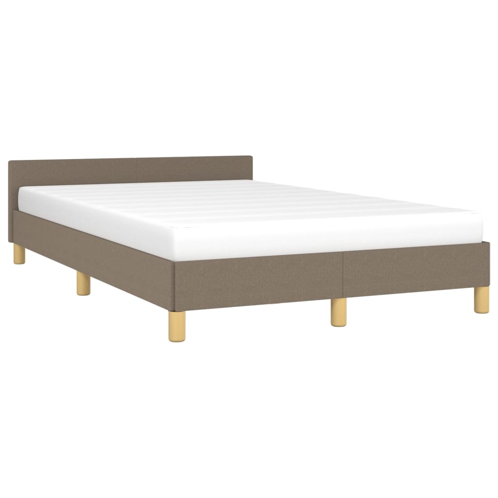 Bedframe zonder matras 120x200 cm stof taupe is nu te koop bij PeponiXL, paradijselijk wonen!