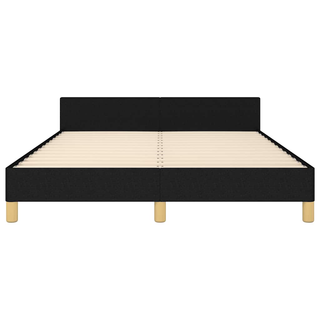 Bedframe zonder matras stof zwart 140x190 cm is nu te koop bij PeponiXL, paradijselijk wonen!
