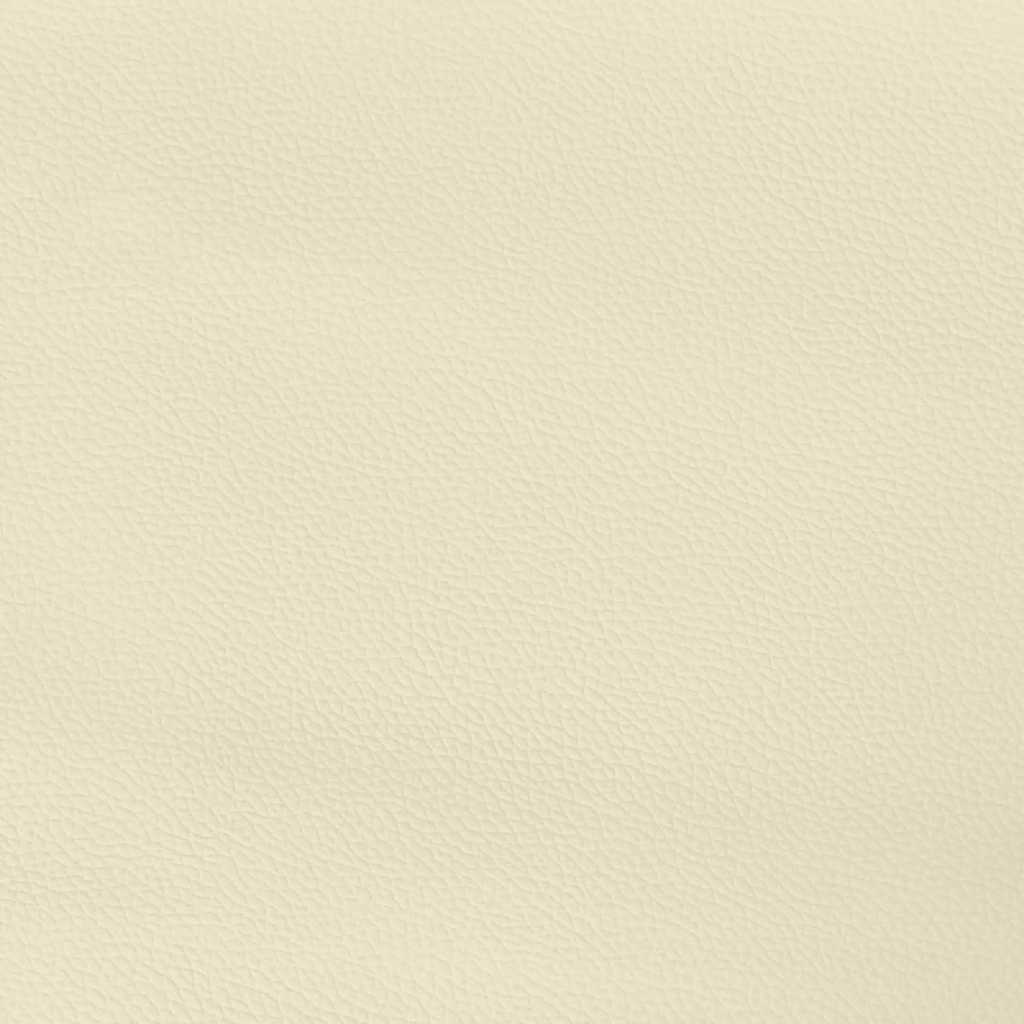 Bedframe met hoofdeinde zonder matras 100x200 cm crèmekleurig is nu te koop bij PeponiXL, paradijselijk wonen!