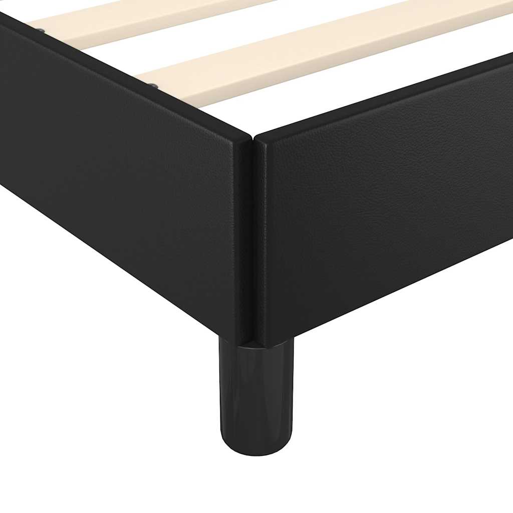 Bedframe met hoofdeinde zonder matras 160x200 cm zwart is nu te koop bij PeponiXL, paradijselijk wonen!