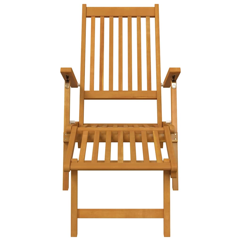 Terrasstoel met voetensteun en tafel massief acaciahout is nu te koop bij PeponiXL, paradijselijk wonen!