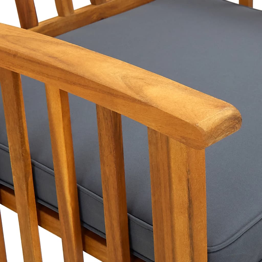 Tuinstoelen 4 stuks met kussens, massief acaciahout is nu te koop bij PeponiXL, paradijselijk wonen!