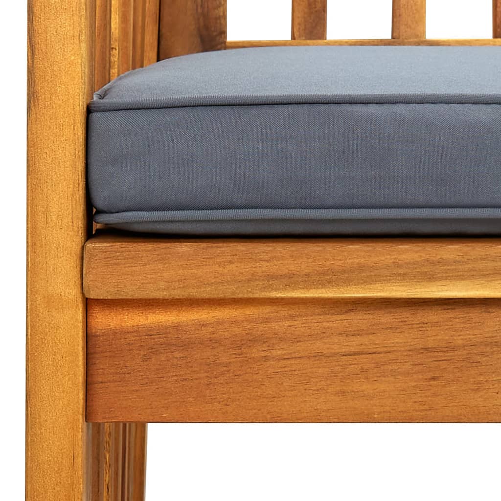 Tuinstoelen 4 stuks met kussens, massief acaciahout is nu te koop bij PeponiXL, paradijselijk wonen!