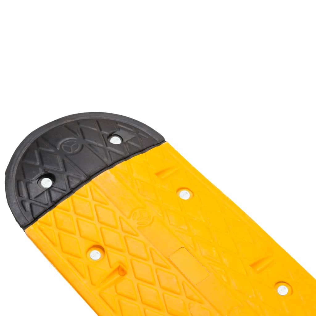 Verkeersdrempel 129x32,5x4 rubber geel en zwart is nu te koop bij PeponiXL, paradijselijk wonen!