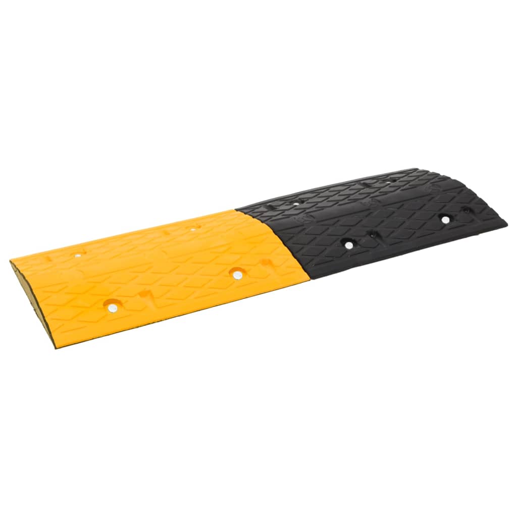 Verkeersdrempel 97x32,5x4 rubber geel en zwart is nu te koop bij PeponiXL, paradijselijk wonen!
