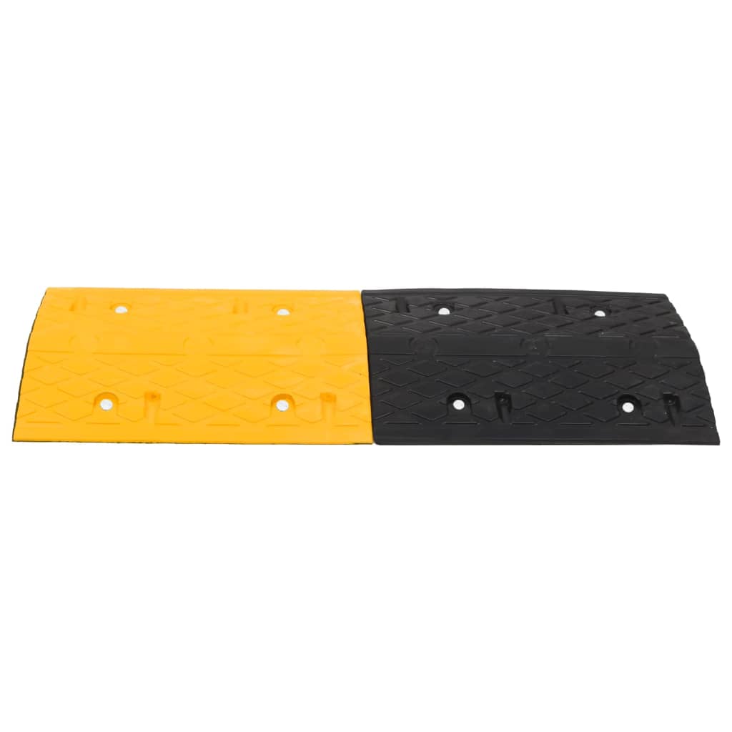 Verkeersdrempel 97x32,5x4 rubber geel en zwart is nu te koop bij PeponiXL, paradijselijk wonen!