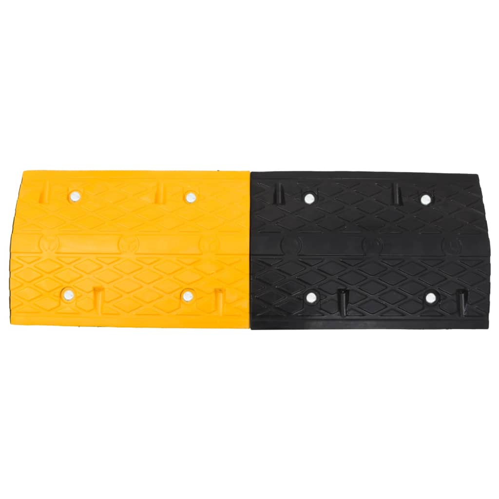 Verkeersdrempel 97x32,5x4 rubber geel en zwart is nu te koop bij PeponiXL, paradijselijk wonen!