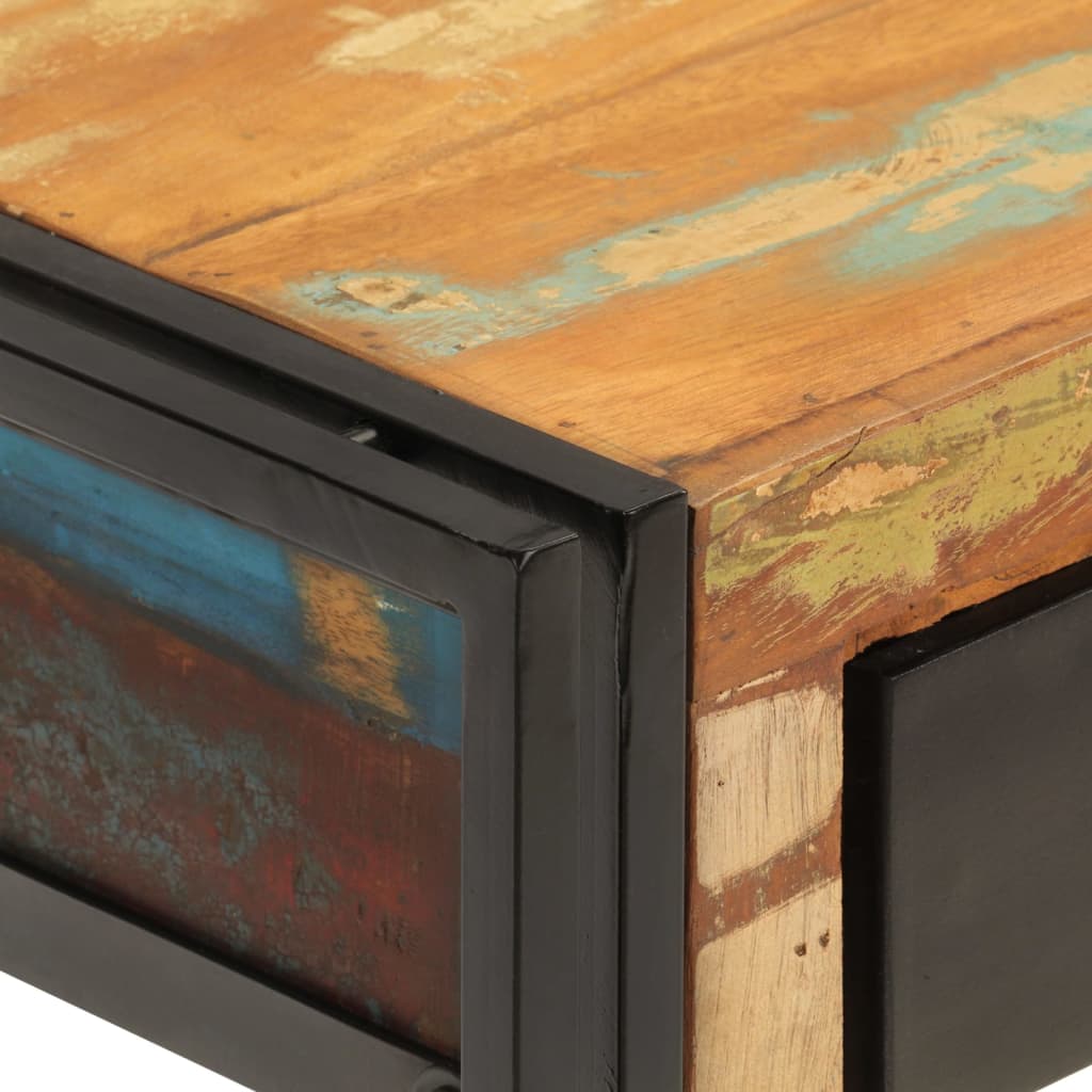 Wandtafel 110x30x76 cm massief gerecycled hout is nu te koop bij PeponiXL, paradijselijk wonen!