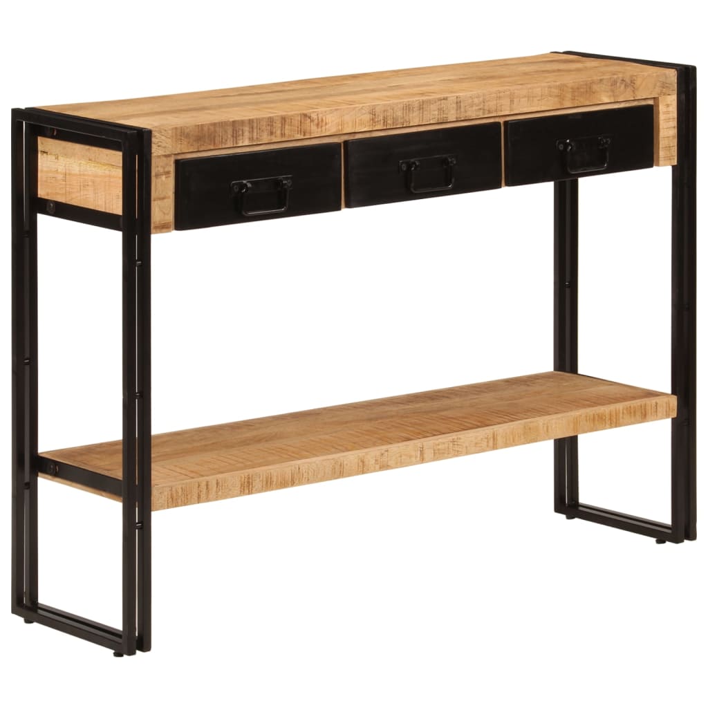 Wandtafel 110x30x76 cm massief mangohout is nu te koop bij PeponiXL, paradijselijk wonen!