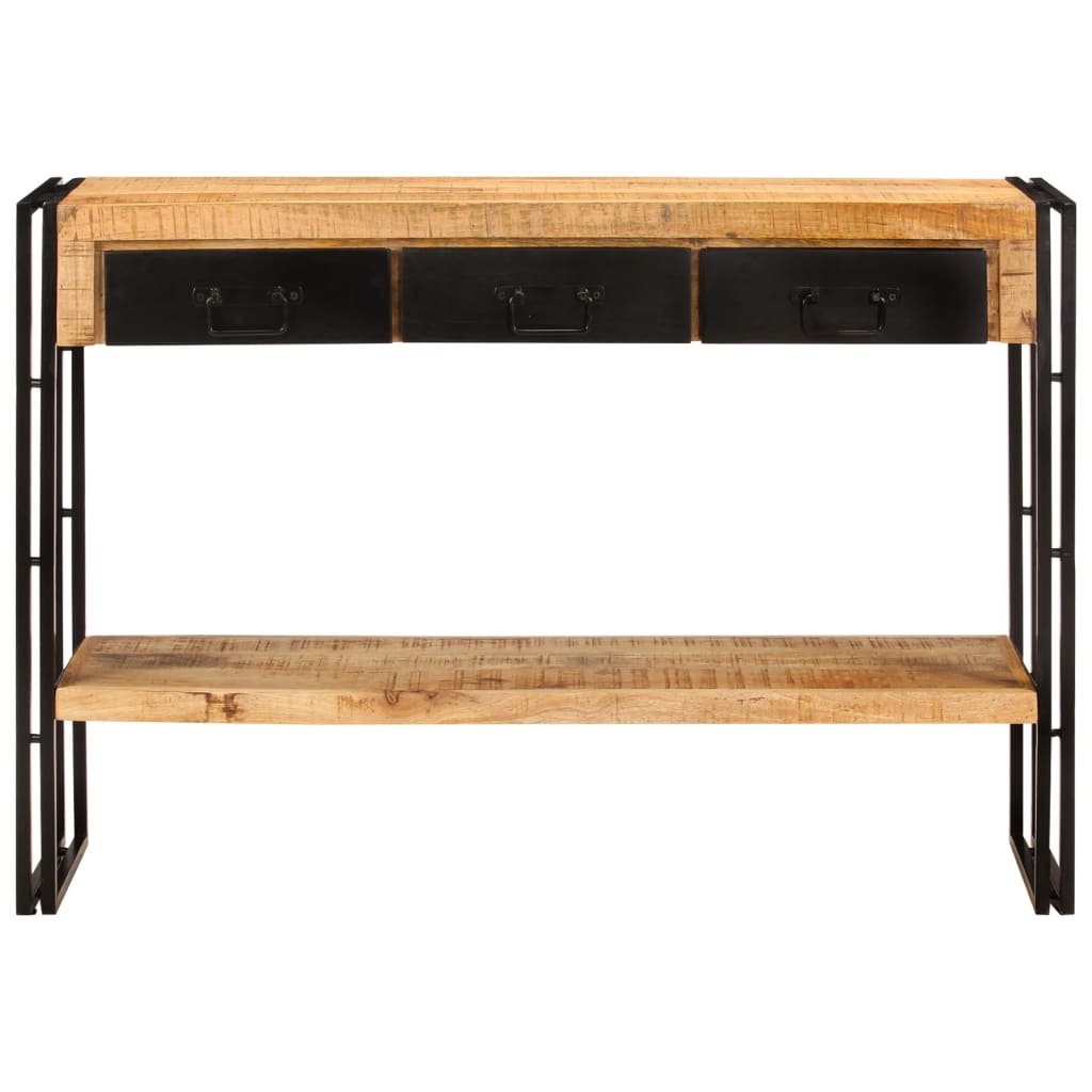 Wandtafel 110x30x76 cm massief mangohout is nu te koop bij PeponiXL, paradijselijk wonen!