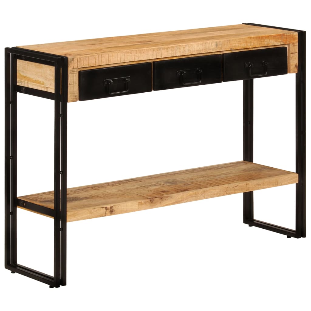 Wandtafel 110x30x76 cm massief mangohout is nu te koop bij PeponiXL, paradijselijk wonen!