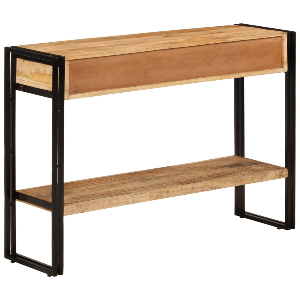 Wandtafel 110x30x76 cm massief mangohout is nu te koop bij PeponiXL, paradijselijk wonen!