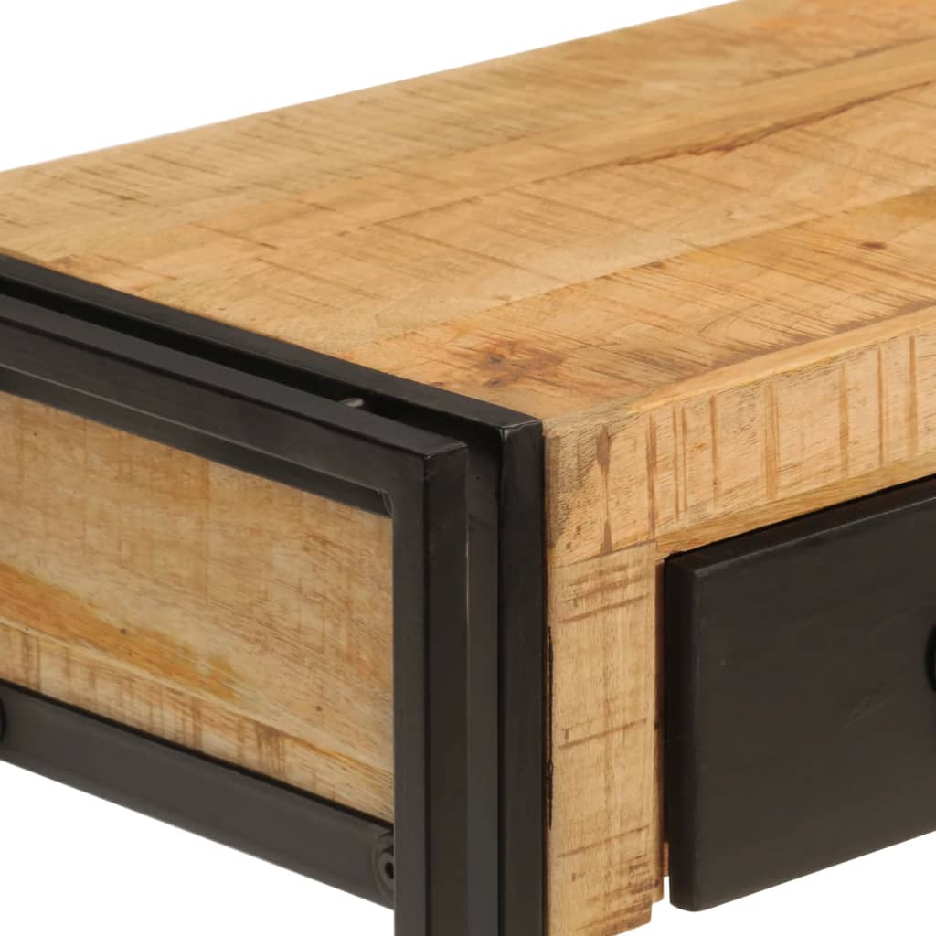 Wandtafel 110x30x76 cm massief mangohout is nu te koop bij PeponiXL, paradijselijk wonen!