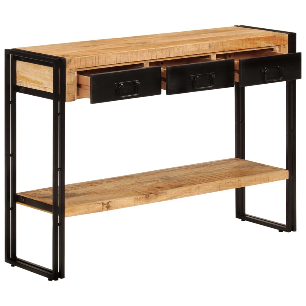 Wandtafel 110x30x76 cm massief mangohout is nu te koop bij PeponiXL, paradijselijk wonen!