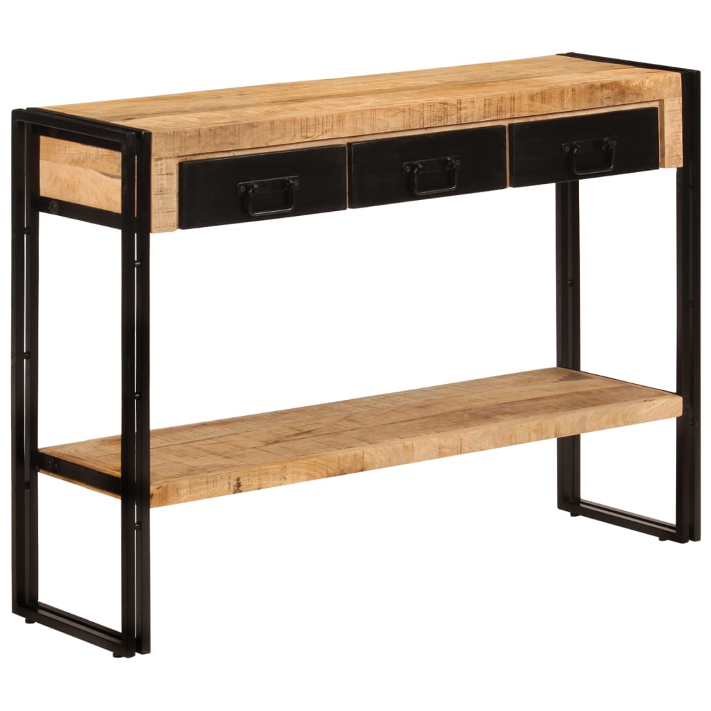 Wandtafel 110x30x76 cm massief mangohout is nu te koop bij PeponiXL, paradijselijk wonen!