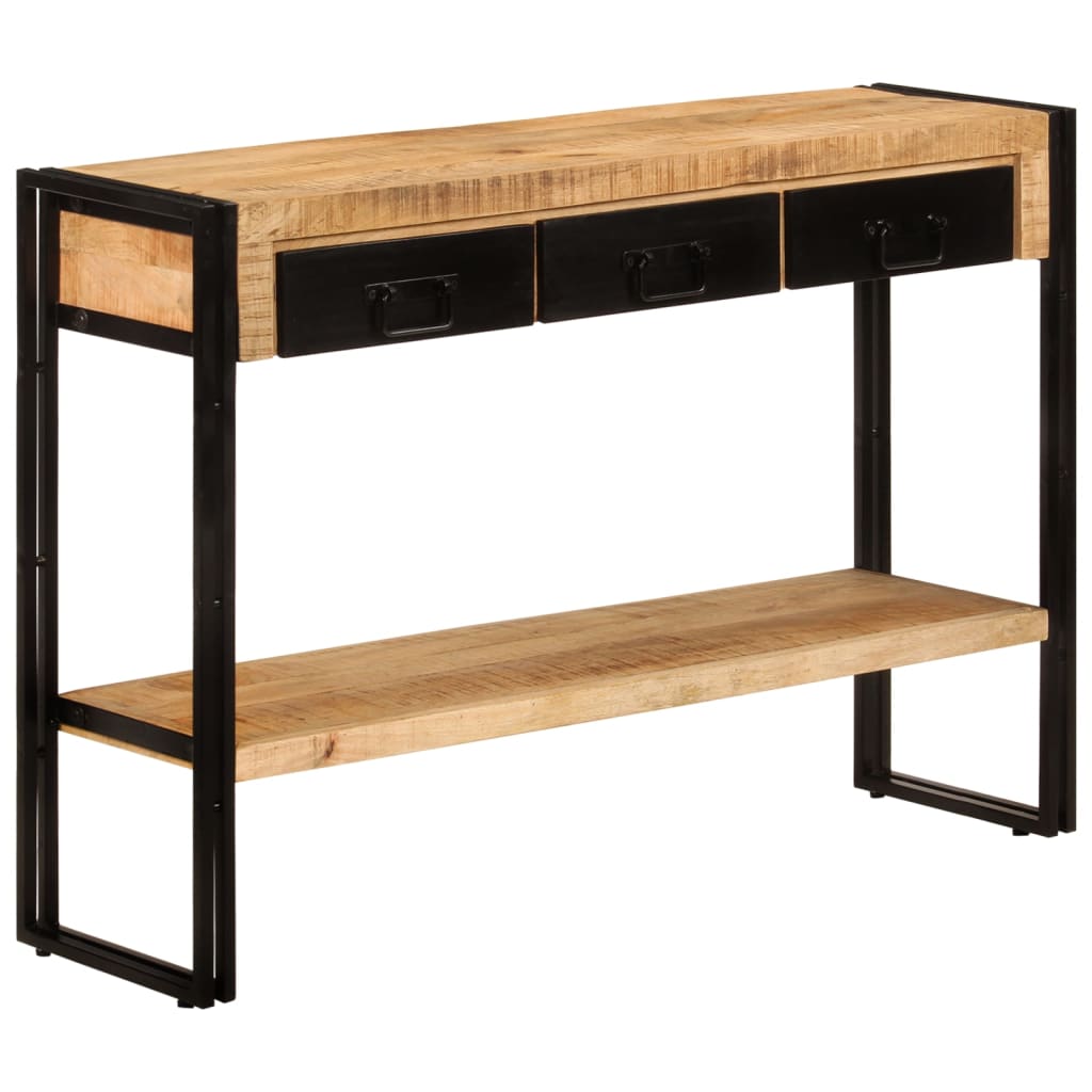 Wandtafel 110x30x76 cm massief mangohout is nu te koop bij PeponiXL, paradijselijk wonen!