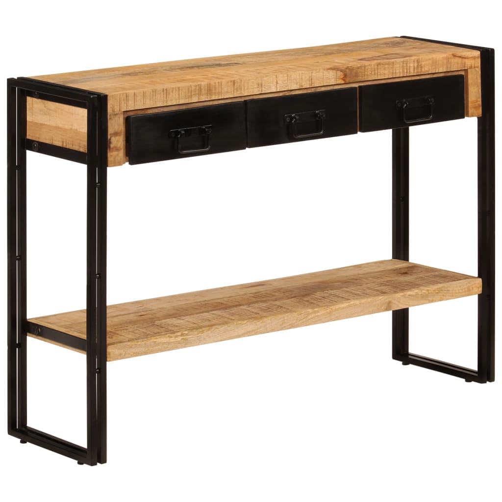 Wandtafel 110x30x76 cm massief mangohout is nu te koop bij PeponiXL, paradijselijk wonen!