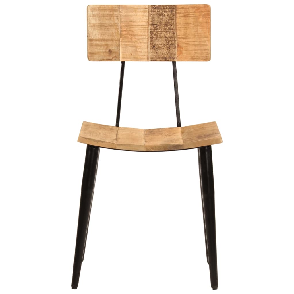 Eetkamerstoelen 2 st 44x40x80 cm massief mangohout is nu te koop bij PeponiXL, paradijselijk wonen!