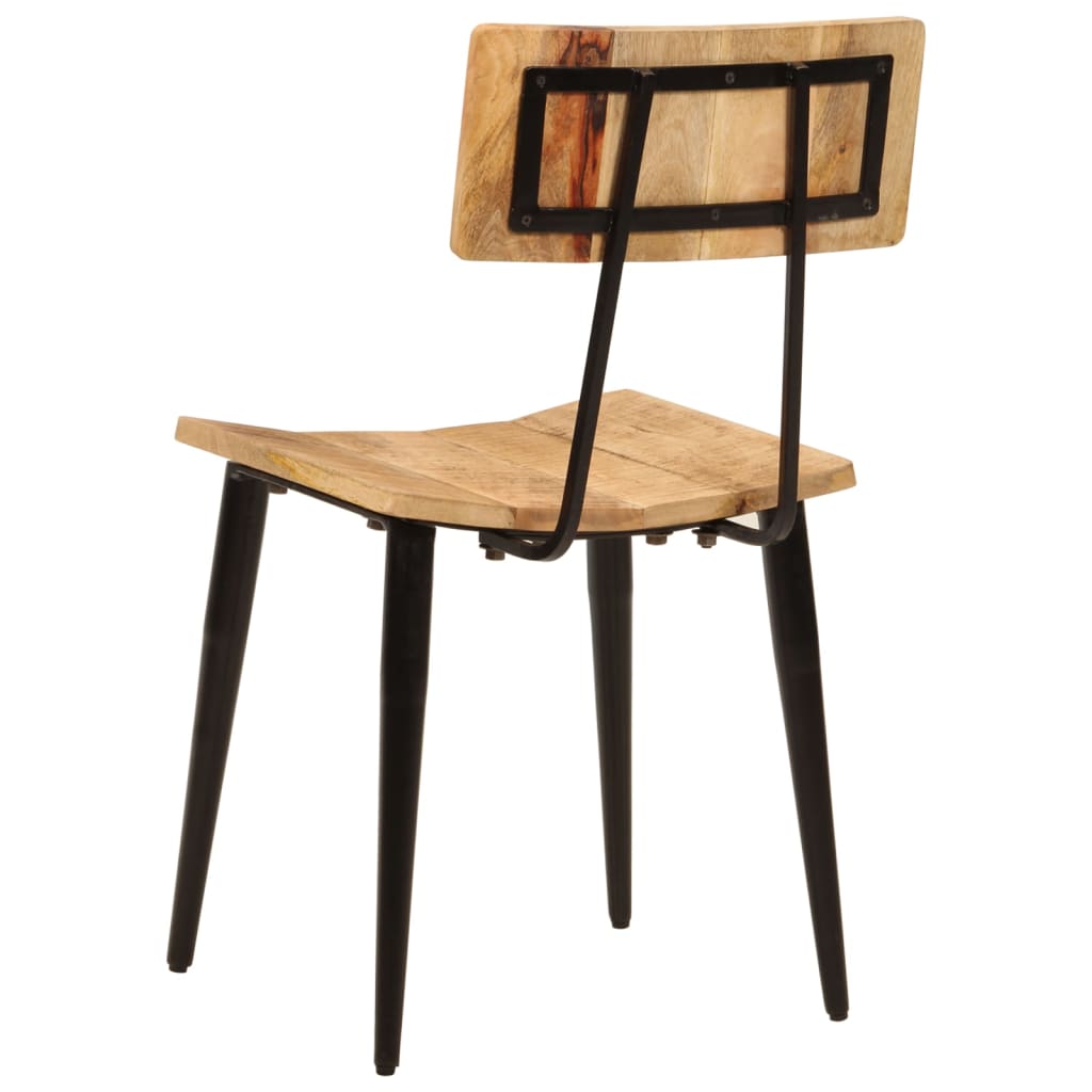 Eetkamerstoelen 2 st 44x40x80 cm massief mangohout is nu te koop bij PeponiXL, paradijselijk wonen!