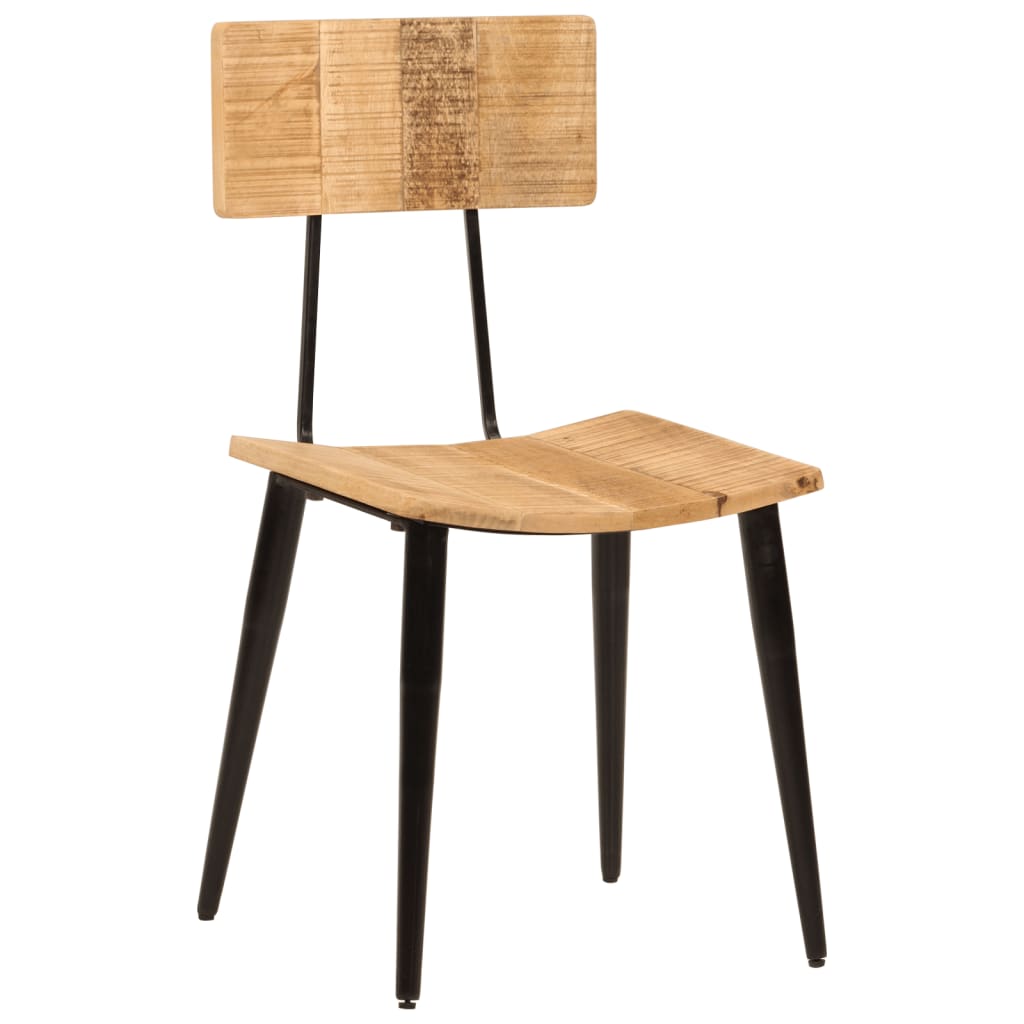 Eetkamerstoelen 2 st 44x40x80 cm massief mangohout is nu te koop bij PeponiXL, paradijselijk wonen!