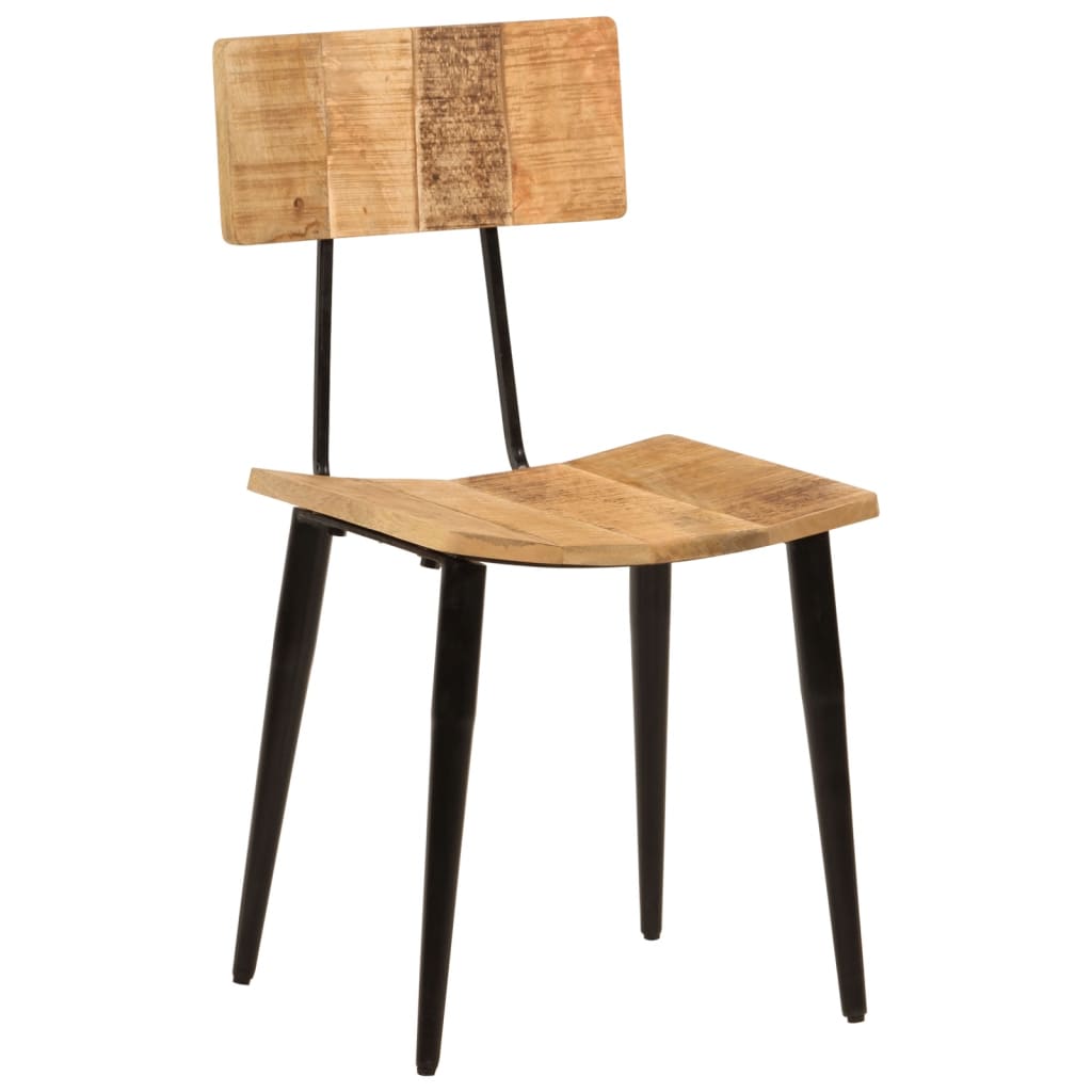 Eetkamerstoelen 2 st 44x40x80 cm massief mangohout is nu te koop bij PeponiXL, paradijselijk wonen!