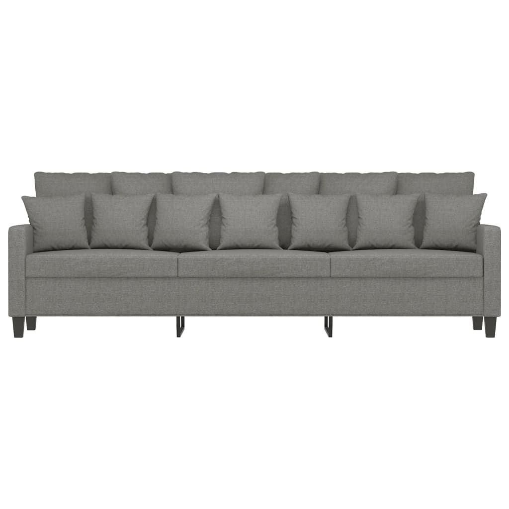 Driezitsbank 210 cm stof donkergrijs is nu te koop bij PeponiXL, paradijselijk wonen!