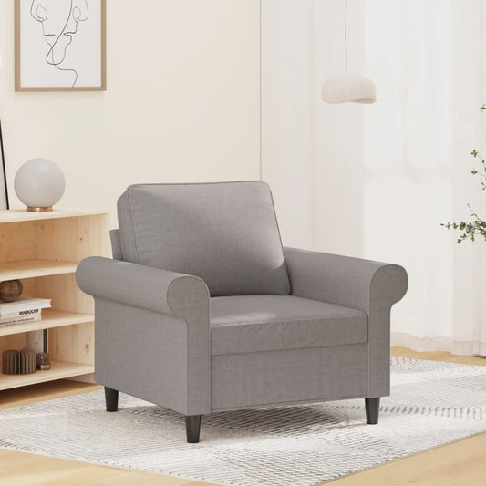 Fauteuil 60 cm stof lichtgrijs is nu te koop bij PeponiXL, paradijselijk wonen!