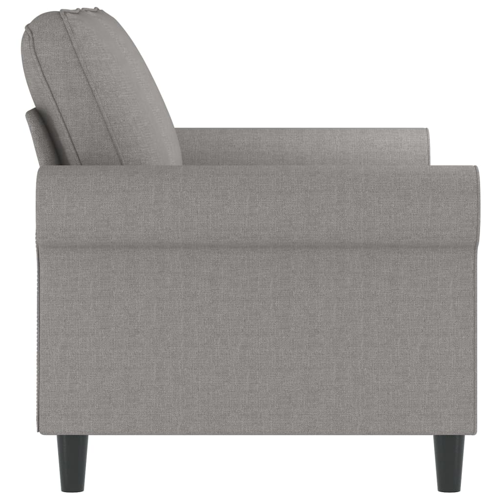 Tweezitsbank 120 cm stof lichtgrijs
