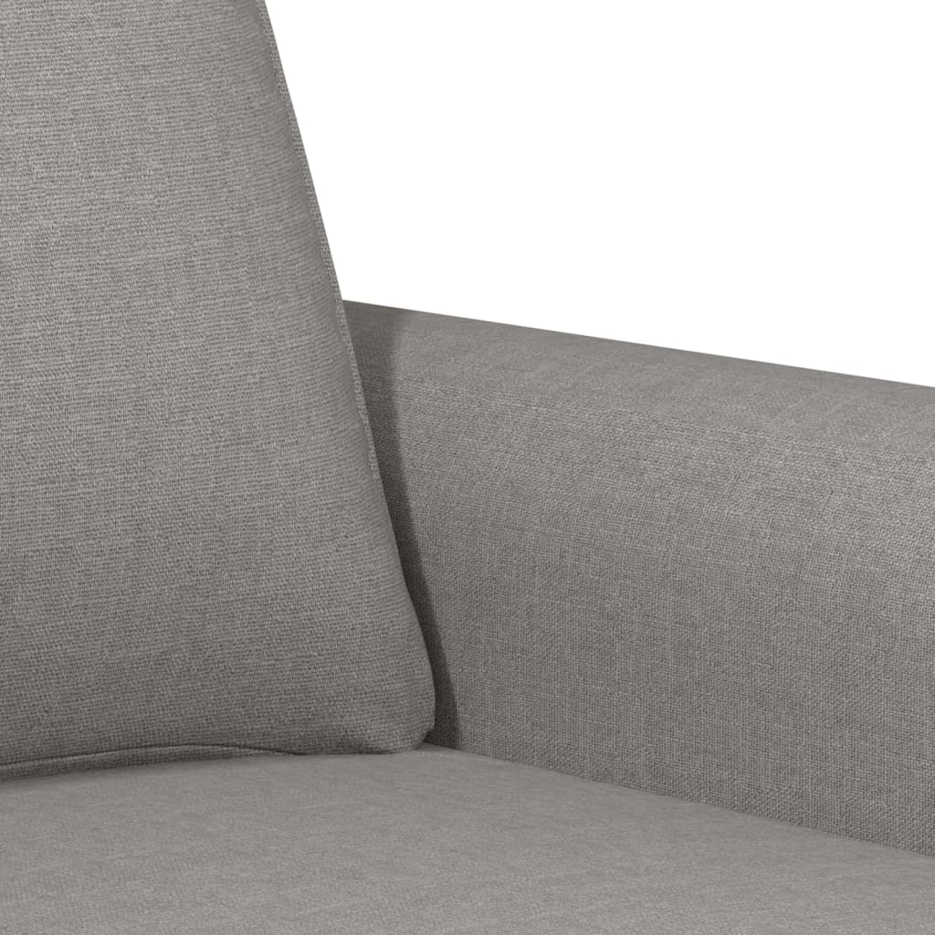 Tweezitsbank 120 cm stof lichtgrijs