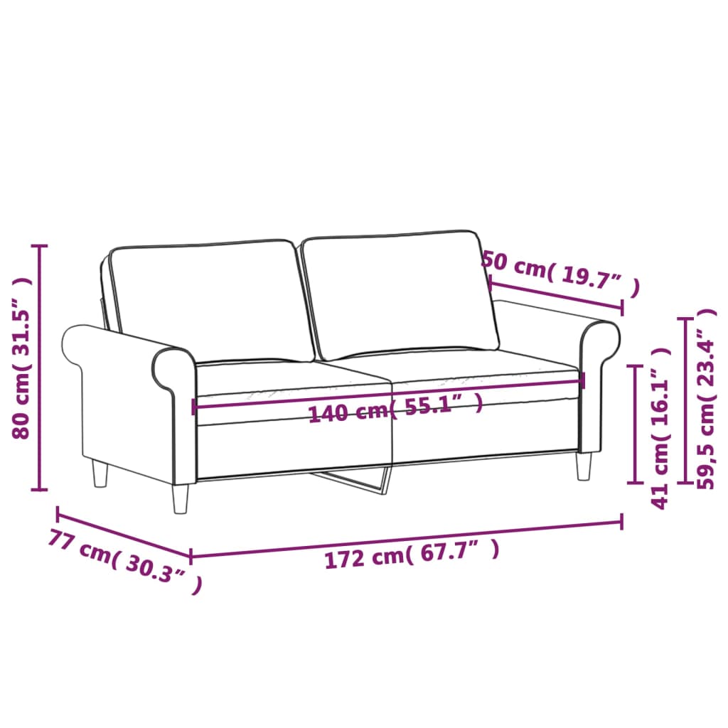 Tweezitsbank 140 cm stof donkergrijs is nu te koop bij PeponiXL, paradijselijk wonen!