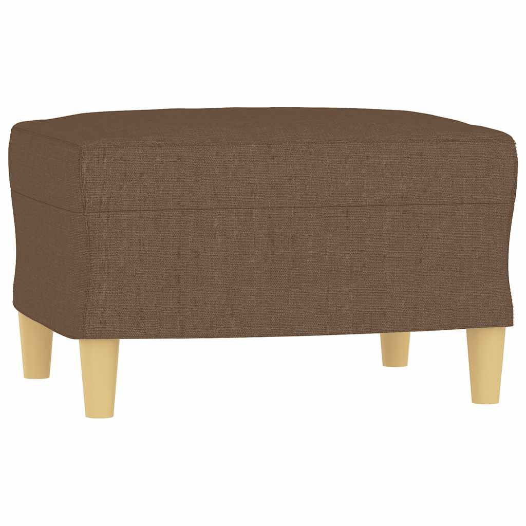 Voetenbank 60x50x41 cm stof bruin is nu te koop bij PeponiXL, paradijselijk wonen!